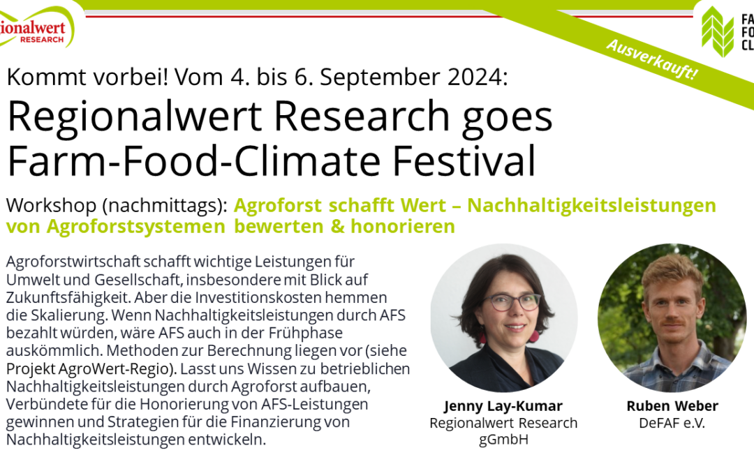 Regionalwert Research goes Farm-Food-Climate Festival